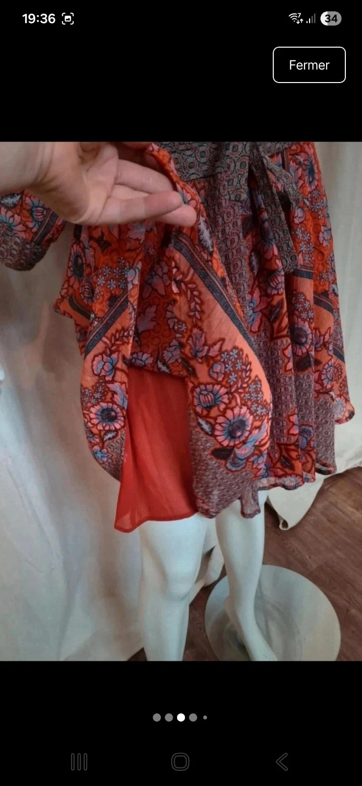 Vestido boêmio fluido Tamanho 36 – photo 3
